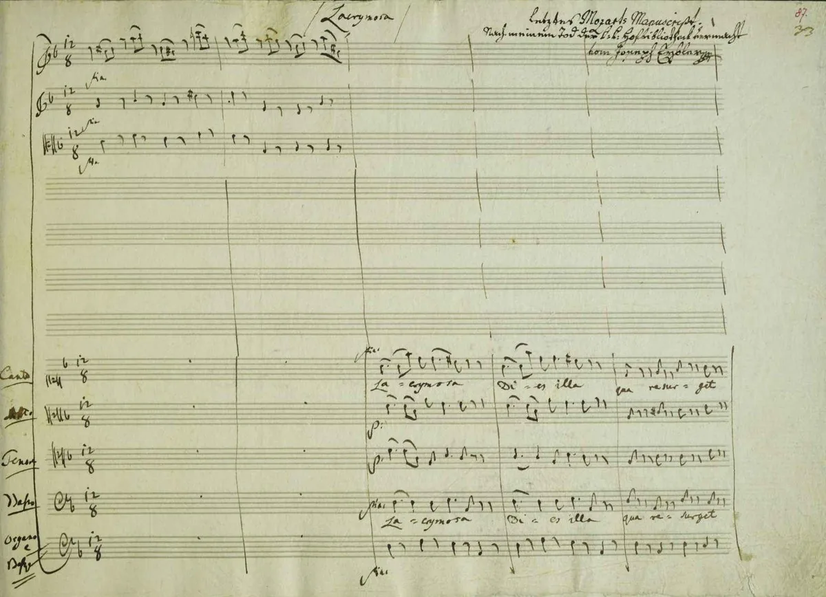 Last page of Requiem