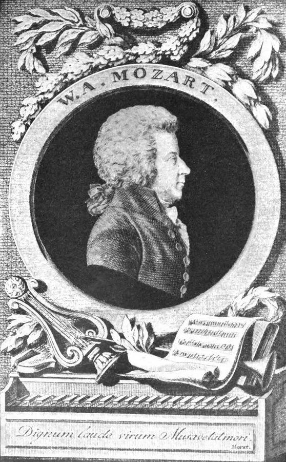 Portrait Of Wolfgang Amadeus Mozart