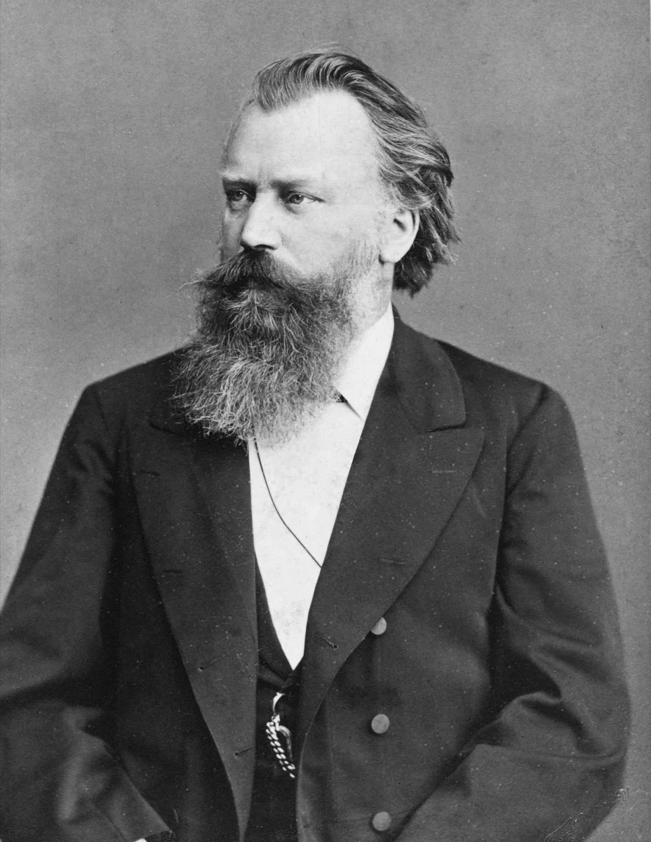 1885년경 브람스 초상 사진, Fritz Luckhardt 촬영